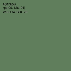 #607E5B - Willow Grove Color Image